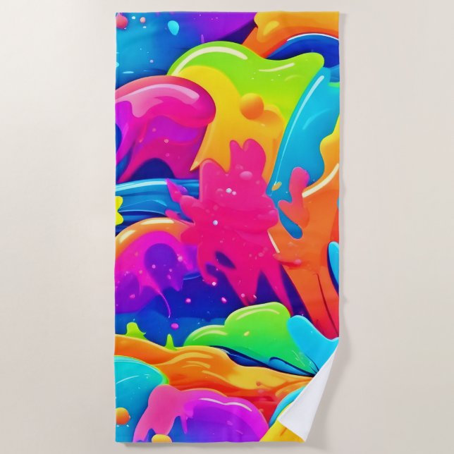 Nebula of Colours Beach Towel (Front)