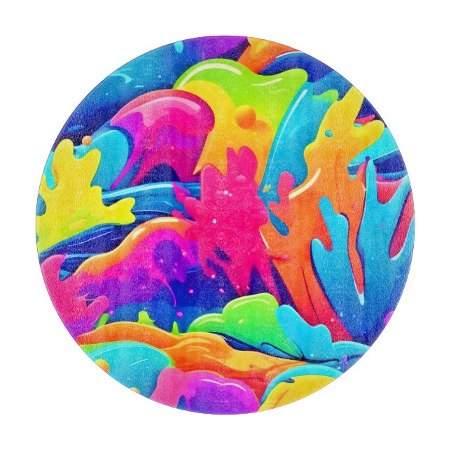 Nebula of Colours Cutting Board (Front)