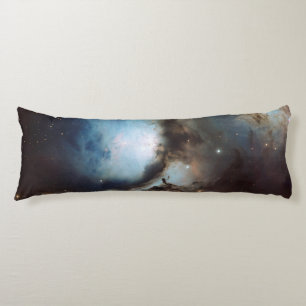 Nebula Orion Astronomy blue brown beige sky stars Body Pillow