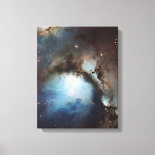 Nebula Orion Astronomy blue brown beige sky stars Canvas Print
