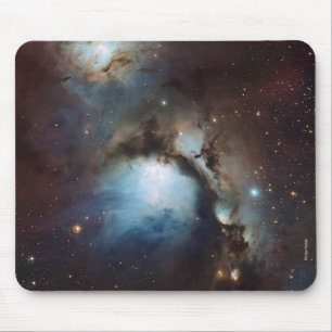 Nebula Orion Astronomy blue brown beige sky stars Mouse Pad