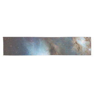 Nebula Orion Astronomy blue brown beige sky stars Short Table Runner