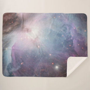 Nebula Orion Astronomy blue Pink violet sky stars Sherpa Blanket