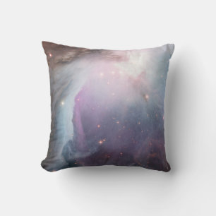 Nebula Orion Astronomy blue Pink violet sky stars Throw Pillow