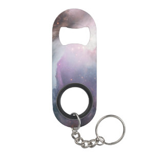 Nebula Orion Astronomy pink violet sky stars Keychain Bottle Opener