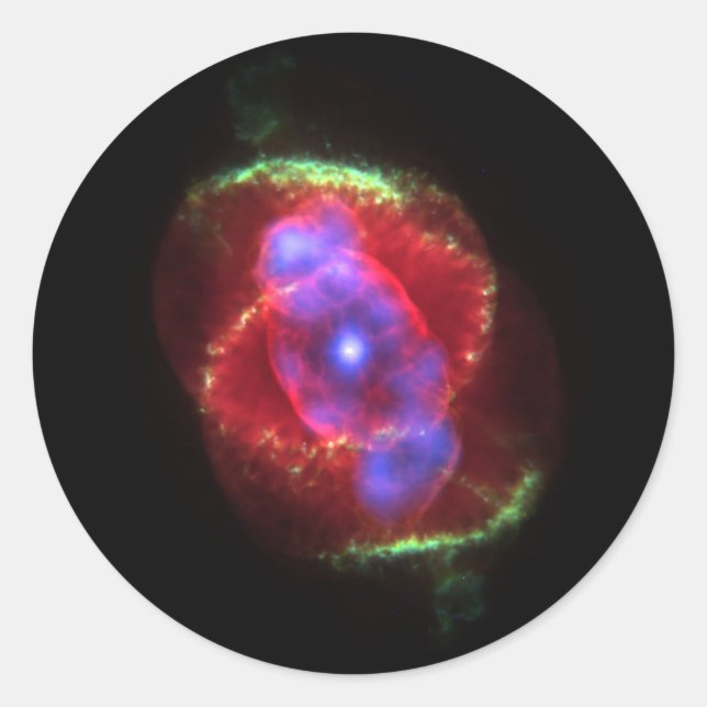 nebula outer space exploration nasa astronomy classic round sticker (Front)