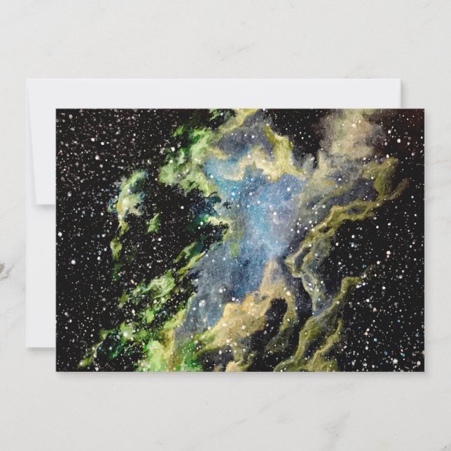 Nebula Painting Greeting Card (Front)