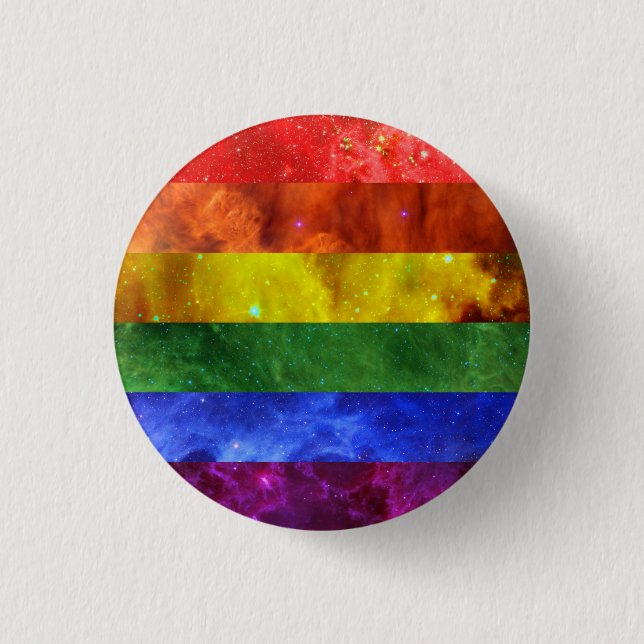 Nebula Pride Badge 1 Inch Round Button (Front)