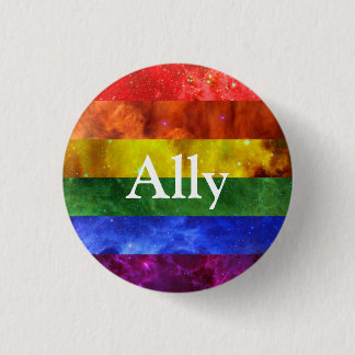 Nebula Pride Badge Ally 1 Inch Round Button
