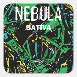 NEBULA SATIVA SQUARE STICKER