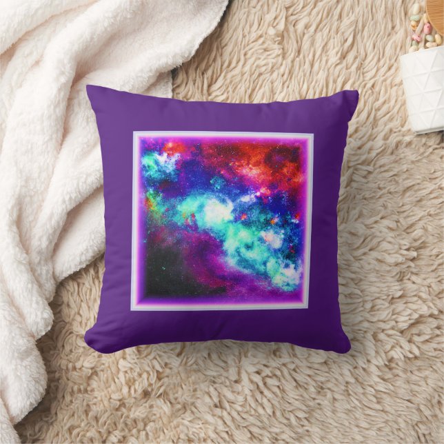 Nebula Stars Digital Art Design. Buy Now Throw Pillow (Blanket)