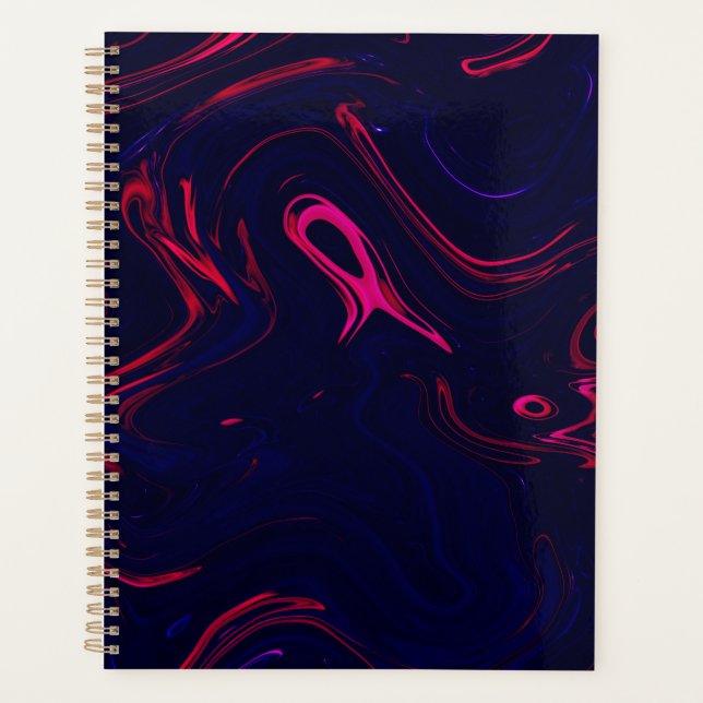 Nebula's Celestial Ballet A Watercolor Symphony Planner (Front)