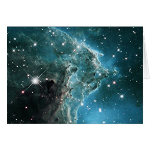 Nébuleuse de la tête de singe bleu cyan