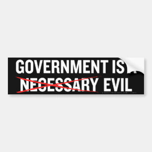 Necessary Evil Bumper Sticker