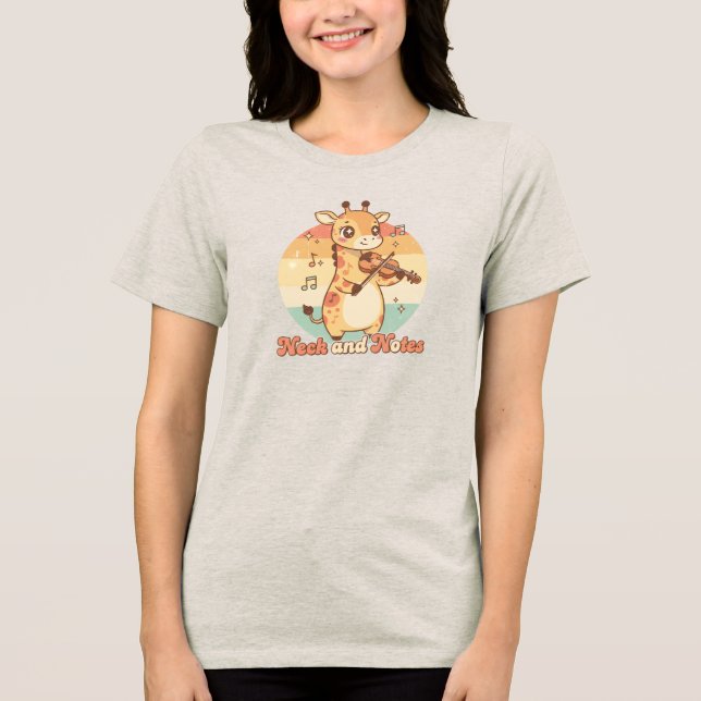 Neck and Notes Tri-Blend Shirt (Front)