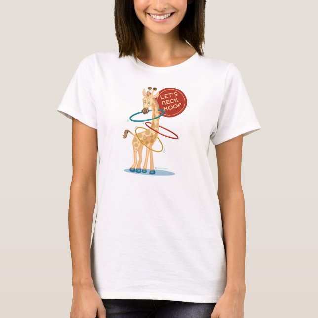Neck Hooping Giraffe: Burnout Tee (Front)