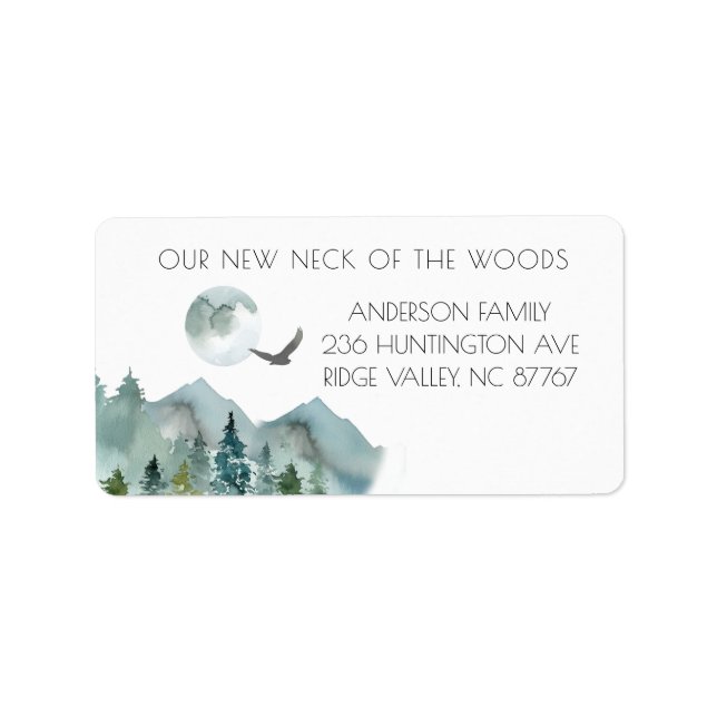 Neck of the Woods New Address Label (Front)