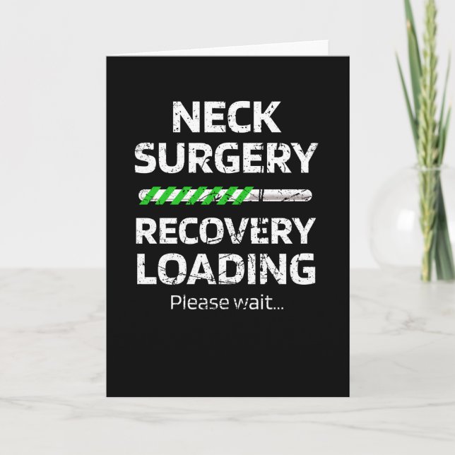Neck Surgery Recovery Gift | Neck Surgery Survivor Card (Front)