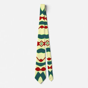 Neck Tie, A multicolor fabric print pattern design Tie