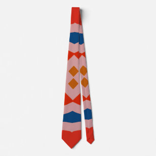 Neck Tie, A multicolor fabric print pattern design Tie