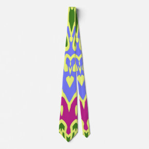 Neck Tie, A multicolor fabric print pattern design Tie