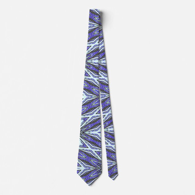 Neck Tie, A multicolor fabric print pattern design Tie (Front)