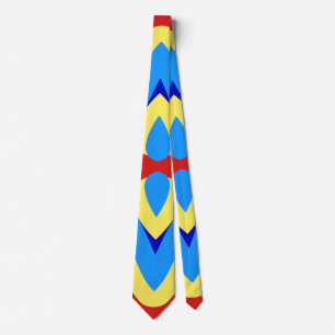 Neck Tie, A multicolor fabric print pattern design Tie