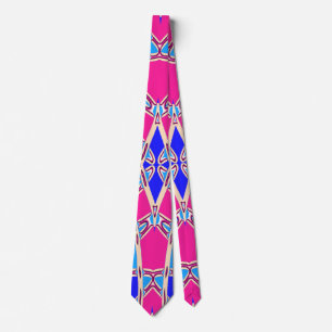 Neck Tie, A multicolor fabric print pattern design Tie