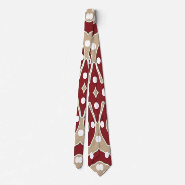 Neck Tie, A multicolor fabric print pattern design Tie (Back)