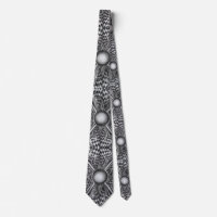 Neck Tie, Black and White