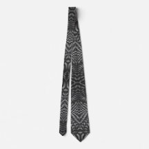 Neck Tie, Black and White