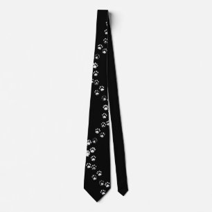 NECK TIE -CAT PAW PRINTS/TRACKS