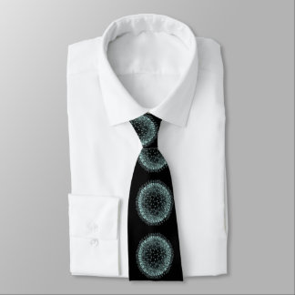 Neck tie - Coronavirus White on Black