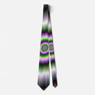 Neck Tie  Exploding Blue Green and Pink