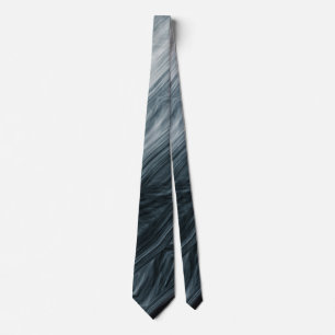 Neck Tie in Shades of Blue with Abstract Pattern