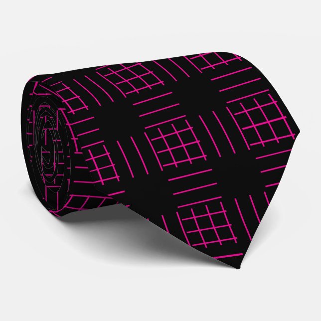 Neck Tie magenta sticks (Rolled)