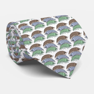 Neck Tie (white) - 3 Pill Bugs