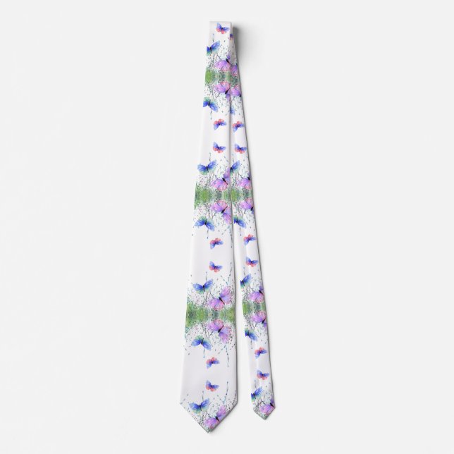 Neck Tie with Butterflies (Front)