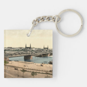 Neckar Bridge, Mannheim, Germany Keychain