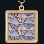 Necklace<br><div class="desc">From the “i heart monarchs” collection volume 2. Gold or silver plated necklace. Male butterfly has thinner stripes with dots on the lower stripes that are parallel to their thorax. Although it’s not clearly depicted in this design, the female butterfly has thicker stripes and richer colours. Proceeds go towards creating...</div>