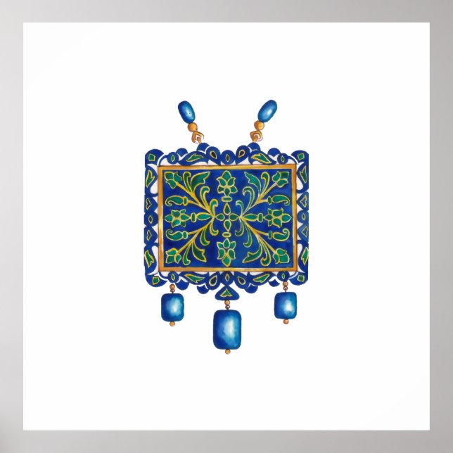 Necklace blue poster (Front)