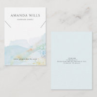 Necklace Display Card • Watercolor Nature