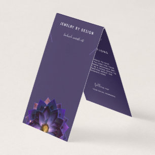 Necklace Display, Mystical Lotus Mandala Crafters Business Card
