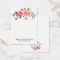 Necklace Jewelry Display Card • Watercolor Floral