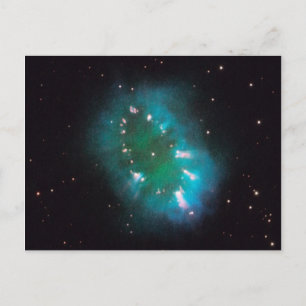 Necklace Nebula Hubble Space Postcard