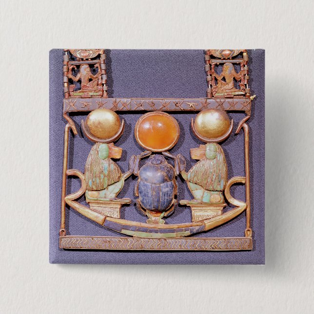Necklace of Rising Sun, from tomb of 2 Inch Square Button (Front)
