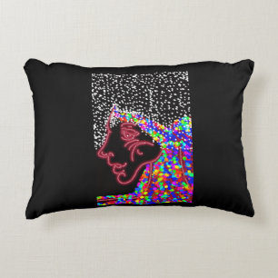Necklace Queen with Her Raindrops Crown Accent Pillow