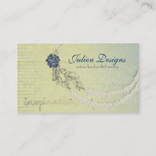 Necklace Sketch Business Cards