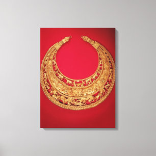 Necklace with pastoral scenes canvas print