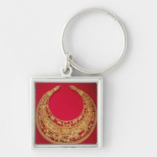 Necklace with pastoral scenes keychain